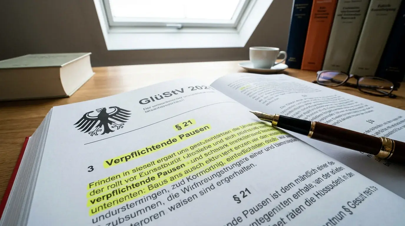 GlüStV 2021 Paragraf 21 gesetzliche Grundlage der 5-Sekunden-Regel für Live-Wetten in Deutschland