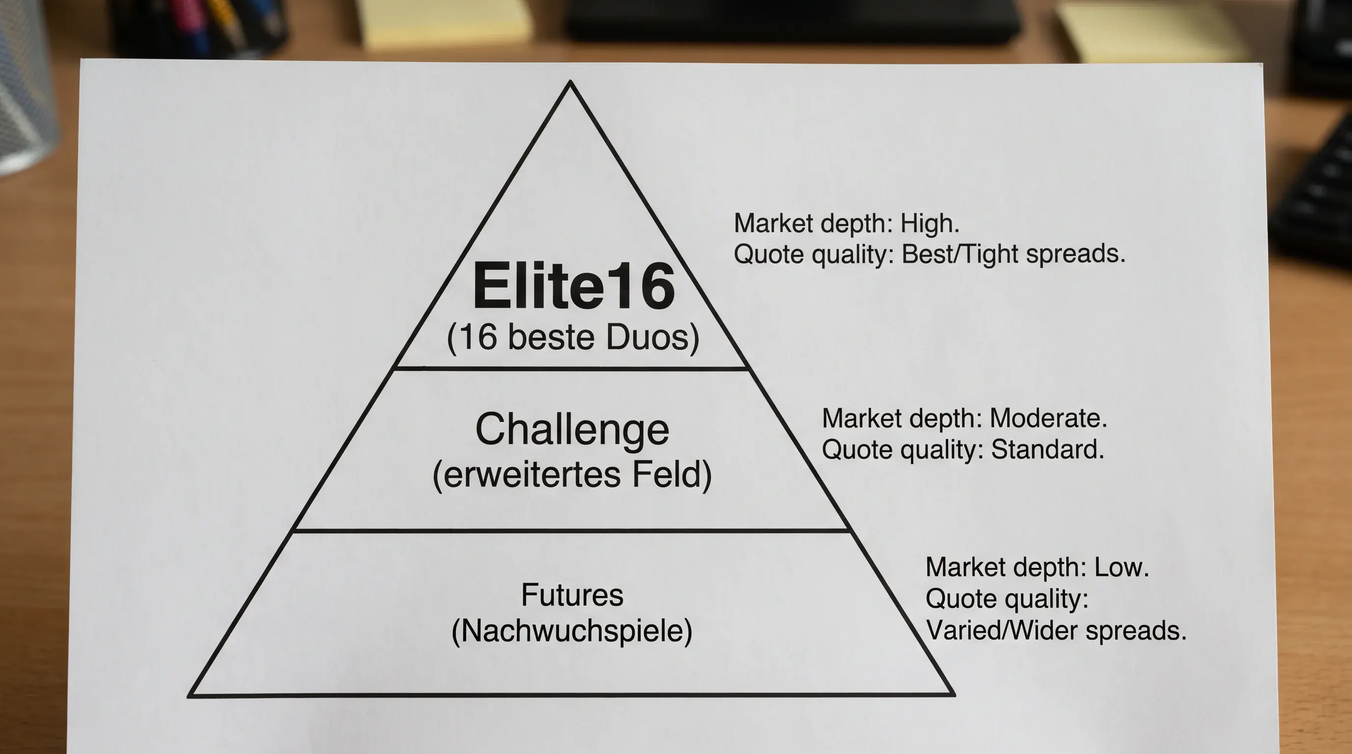 Überblick über die Beach Pro Tour Tier-Struktur mit Elite16, Challenge und Futures und ihrer Bedeutung für Wettmärkte