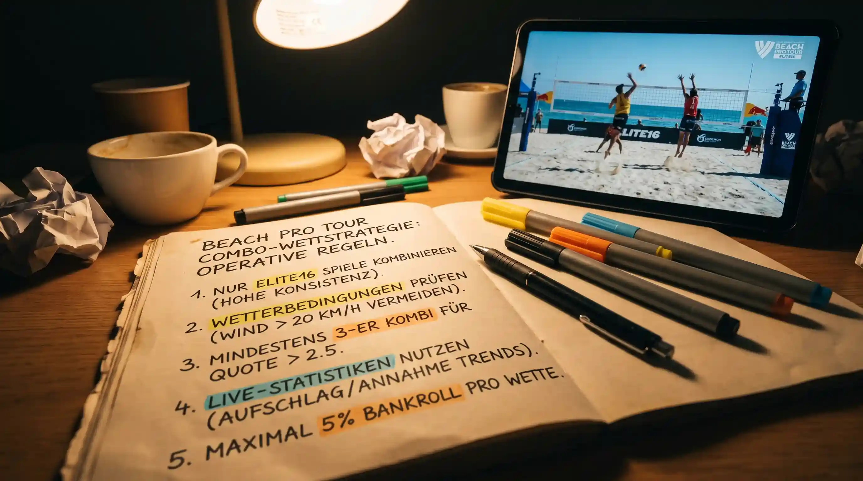 Datenbasierte Strategie-Regeln für Beach Pro Tour Beachvolleyball-Kombiwetten: 5 operative Leitlinien