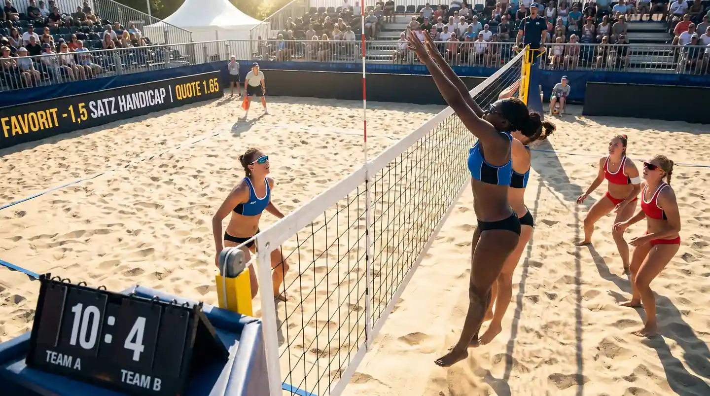 Beachvolleyball Satz-Handicap -1,5 für Favoriten: wann der Handicap-Markt in einer Kombiwette sinnvoll ist
