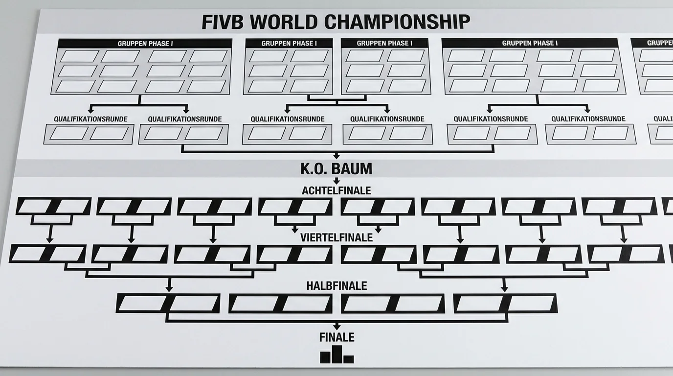FIVB Beachvolleyball WM Format – Gruppenphase mit 48 Duos und K.O.-Struktur als Grundlage für Wettmarkt-Analyse