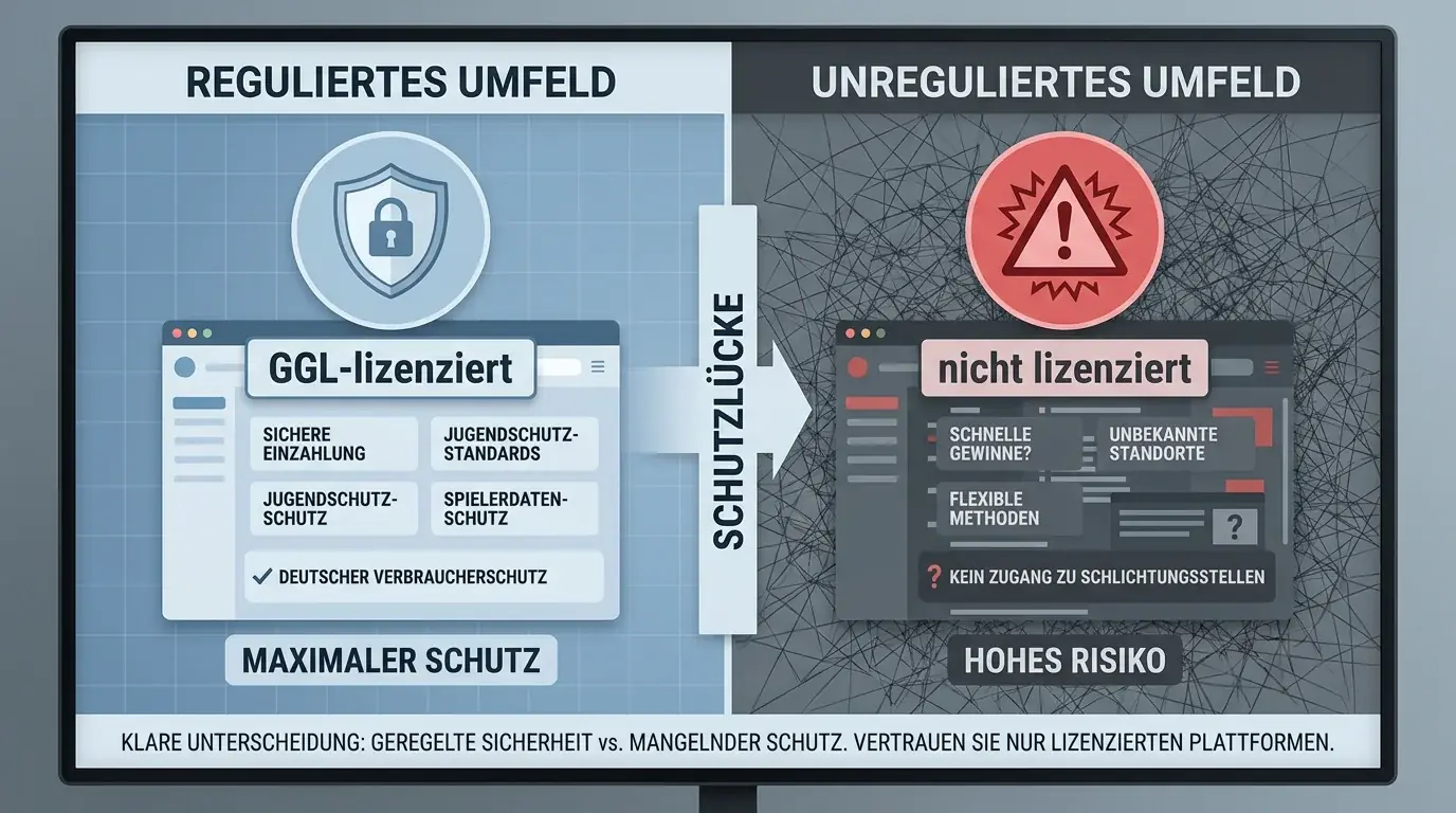 Offshore-Lücke bei OASIS-Spielerschutz – nicht regulierte Wettanbieter ohne GGL-Lizenz nicht erfasst